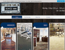 Tablet Screenshot of deanscustomfloors.com